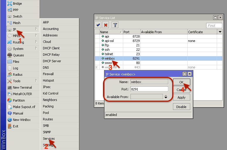 tidak bisa login mikrotik